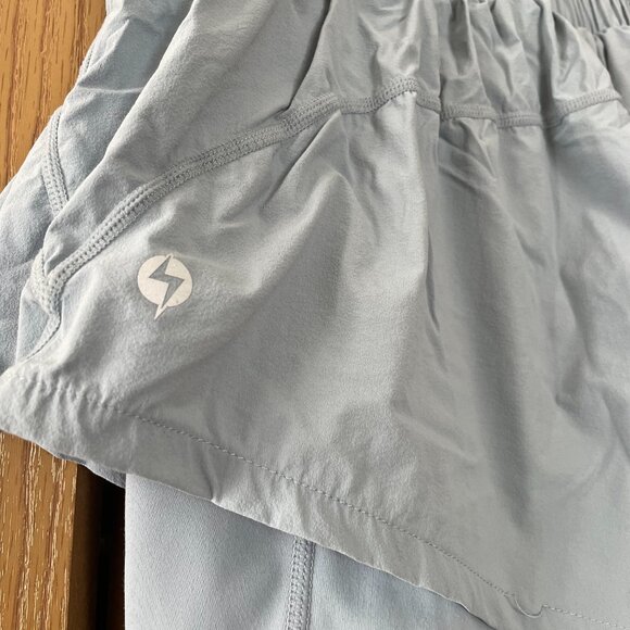 Popflex Active High Waisted Supershort™ Light Blue - Picture 6 of 8